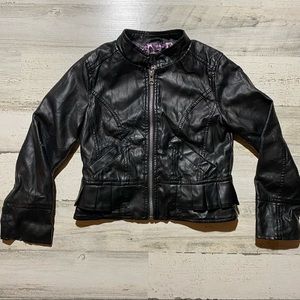 Girl’s Faux Leather Jacket Size 5